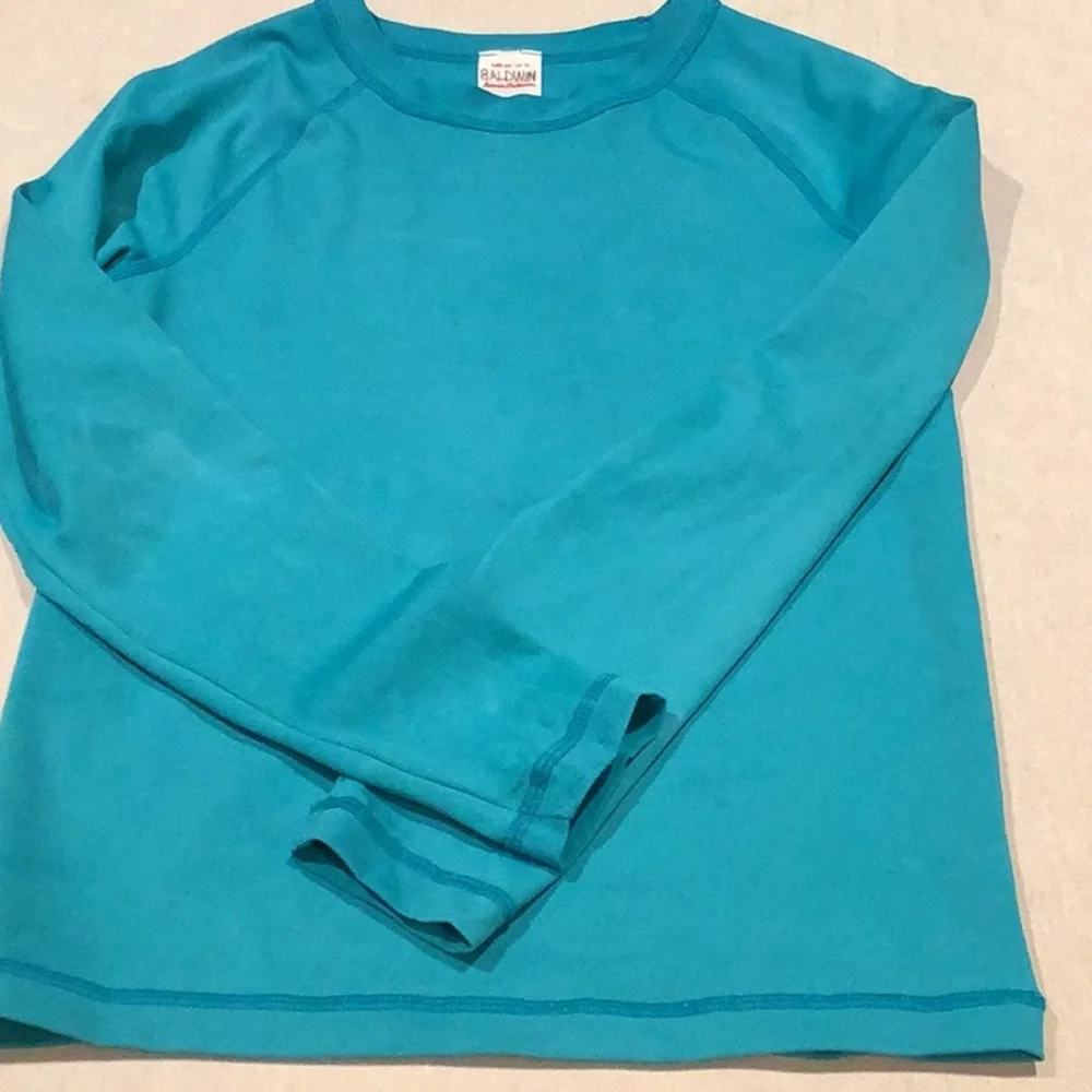 Hanna Andersson: RashGuard - Unisex - Long Sleeve - Turquoise - Size 10